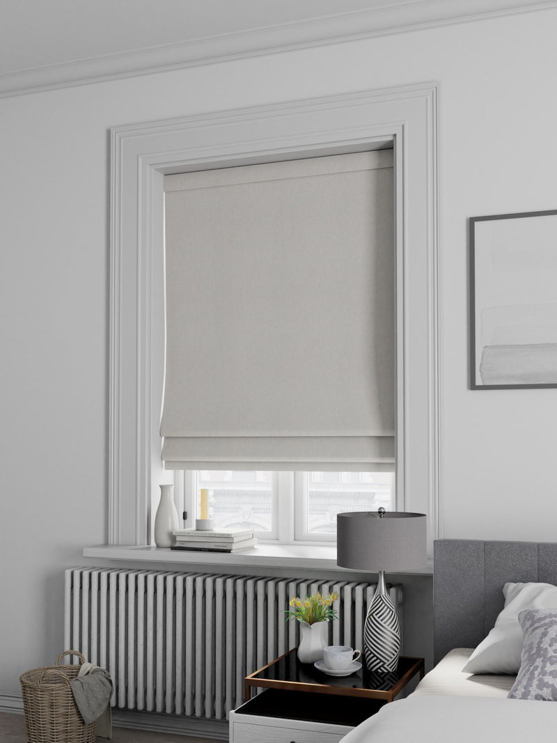 Soho ecru natural made-to-measure Roman blind, imported from the UK