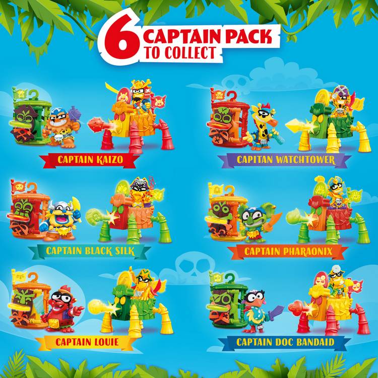 Piratix Crazy Jungle Captain Pack playset, UK version