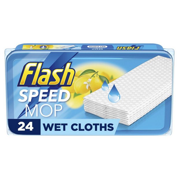 Flash Speed Mop lemon wet refills pack of 24 - British product