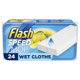 Argos Flash Speed Mop Lemon Wet Refills Floor Cleaning Cloths - Pack of 24- Buy online at McGrocer
