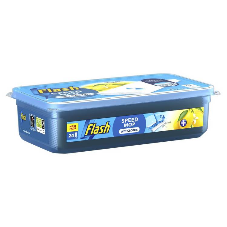Flash Speed Mop lemon wet refills pack of 24 - British product