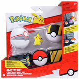 Pokémon Pikachu belt set with Poke Balls and figure, imported from the UK