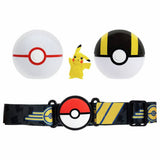 Pokémon Pikachu belt set with Poke Balls and figure, imported from the UK