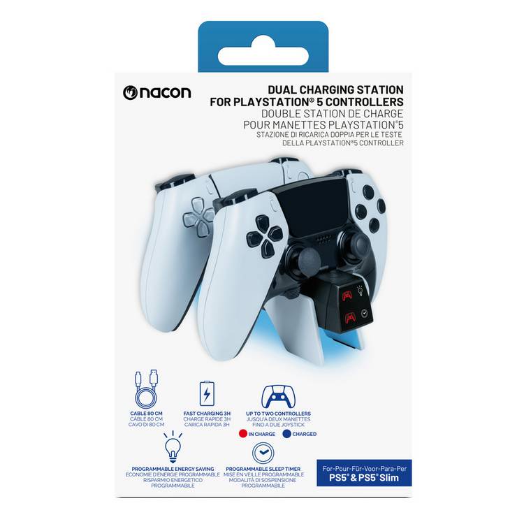 Nacon Dual Charging Station for PS5 controllers - British product