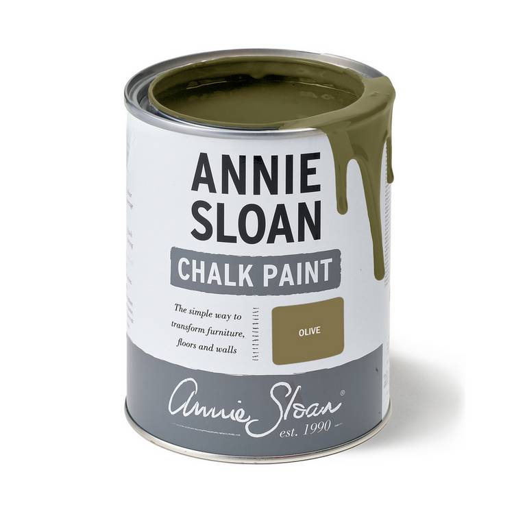 Annie Sloan chalk paint Olive 1L for furniture (British brand)