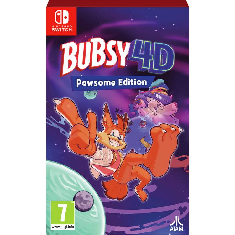 Bubsy 4D Pawsome Edition Nintendo Switch game (British brand)