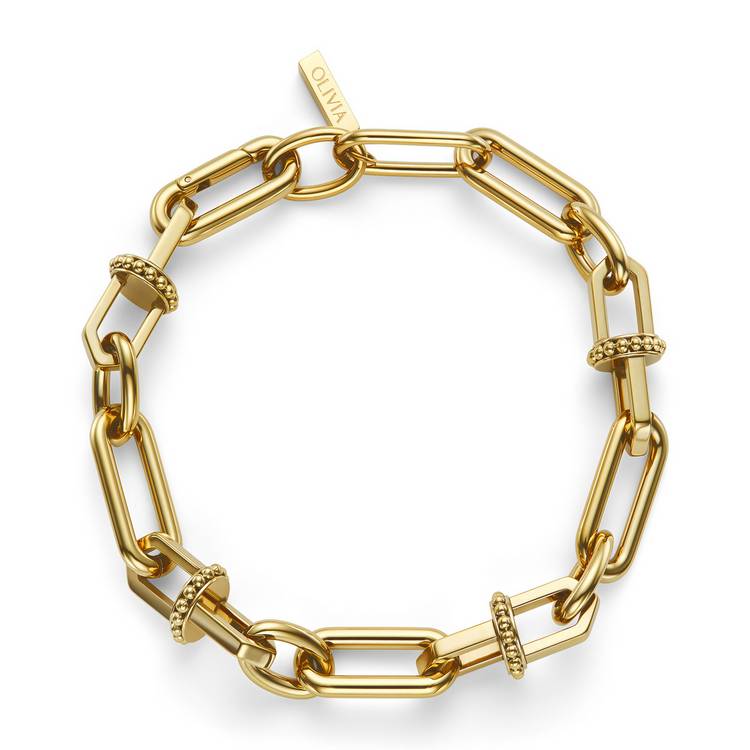 Olivia Burton gold anchor link bracelet (British brand)