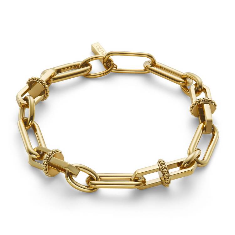 Olivia Burton gold anchor link bracelet (British brand)
