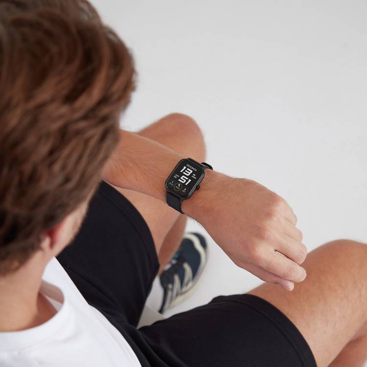 Sekonda Motion Go smartwatch black silicone strap, UK version