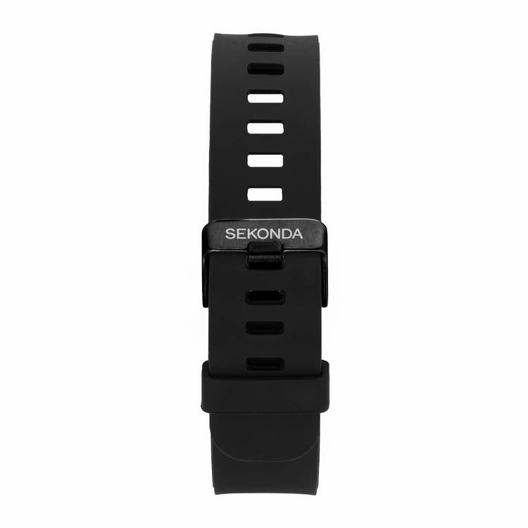 Sekonda Motion Go smartwatch black silicone strap, UK version