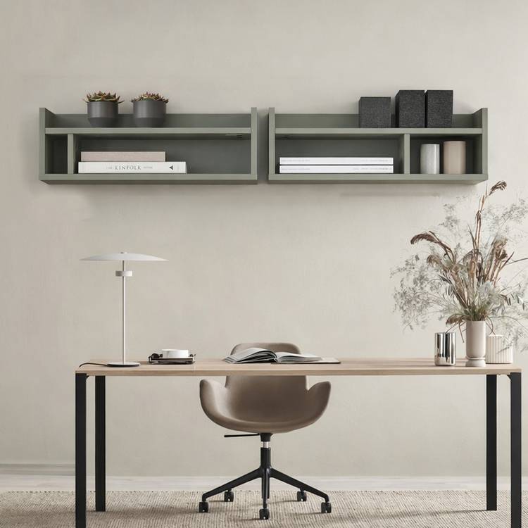 Furniture To Go Arundel floating shelf green 70cm (British brand)