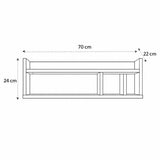 Furniture To Go Arundel floating shelf green 70cm (British brand)