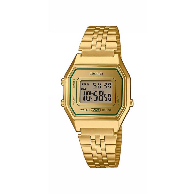 Casio vintage digital watch gold-tone stainless steel (British brand)