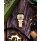 Casio vintage digital watch gold-tone stainless steel (British brand)