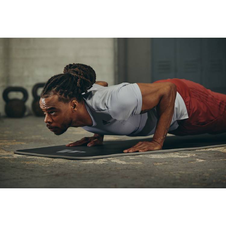 Adidas grey training mat 10mm thick - British product