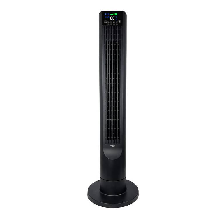 Bush digital screen tower fan black, imported from the UK