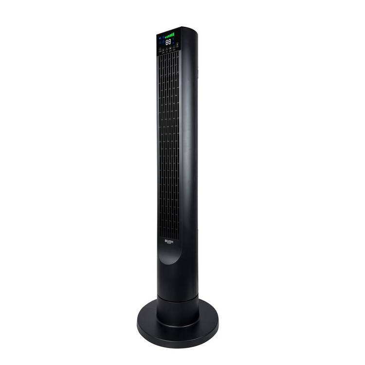 Bush digital screen tower fan black, imported from the UK