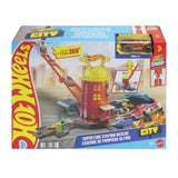 Hot Wheels City Super Fire Station playset with fire truck (British brand)