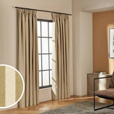 Argos Habitat Blackout Stripe Pencil Pleat Curtains Olive 117x183cm- Buy online at McGrocer