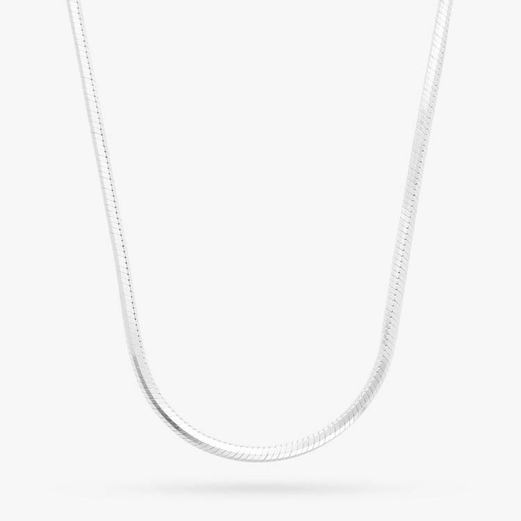 Revere sterling silver diamond cut snake chain 18 inch - British product