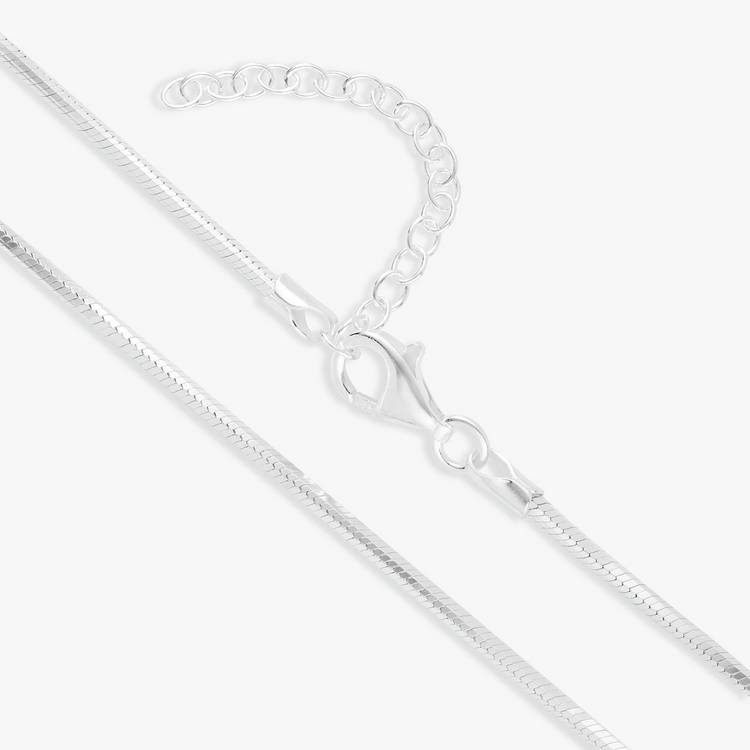 Revere sterling silver diamond cut snake chain 18 inch - British product