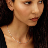 Revere sterling silver diamond cut snake chain 18 inch - British product