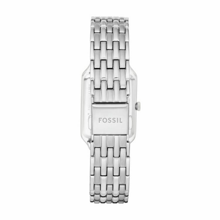 Fossil Raquel watch with silver dial and steel bracelet, imported from the UK