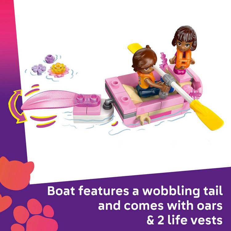LEGO Friends Axolotl Adventure Boat toy building set, imported from the UK
