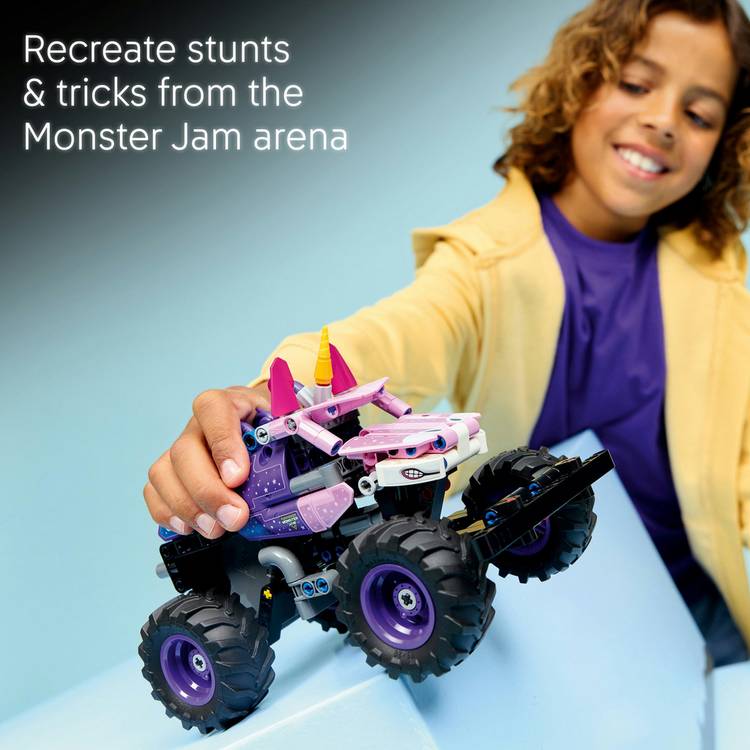 LEGO Technic Monster Jam Sparkle Smash pull-back truck toy (British brand)