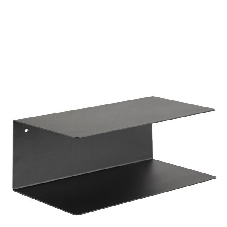 Furniture To Go Joliet black floating shelf 35cm, UK version