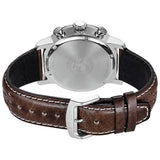 Citizen men's chronograph brown leather strap watch - British product