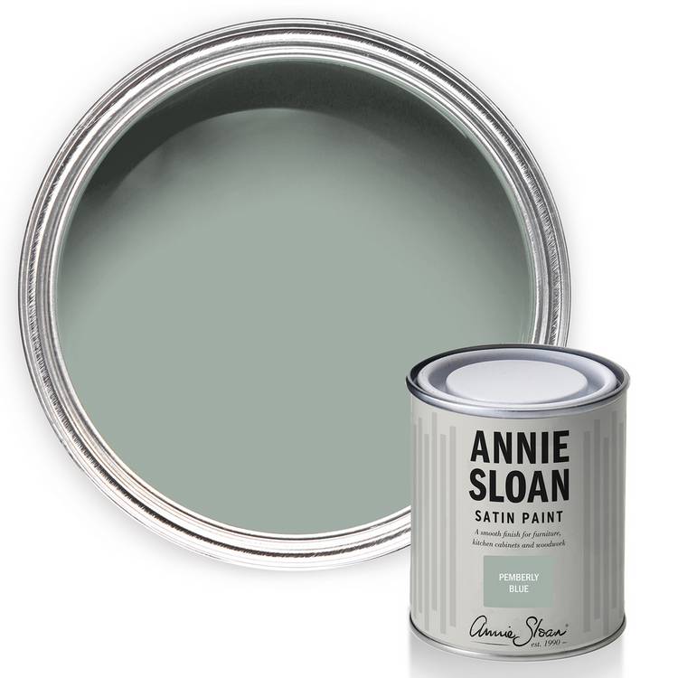 Annie Sloan Pemberley Blue satin paint 750ml (British brand)