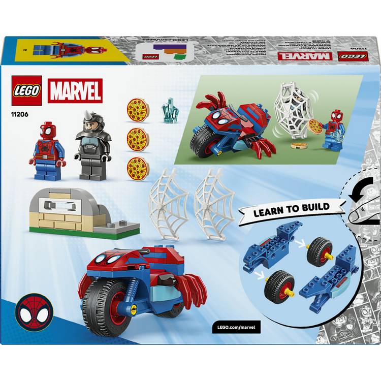 LEGO Marvel Spidey on his Motorcycle building set 11206 (British brand)