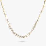 Revere gold plated sterling silver tennis necklace (British brand)