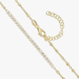Revere gold plated sterling silver tennis necklace (British brand)
