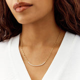 Revere gold plated sterling silver tennis necklace (British brand)