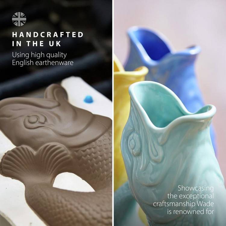 Wade Fish Jug Eau De Nil Blue 0.6L - British product