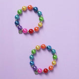 Flitzy Kids BFF rainbow bead charm bracelet set, imported from the UK