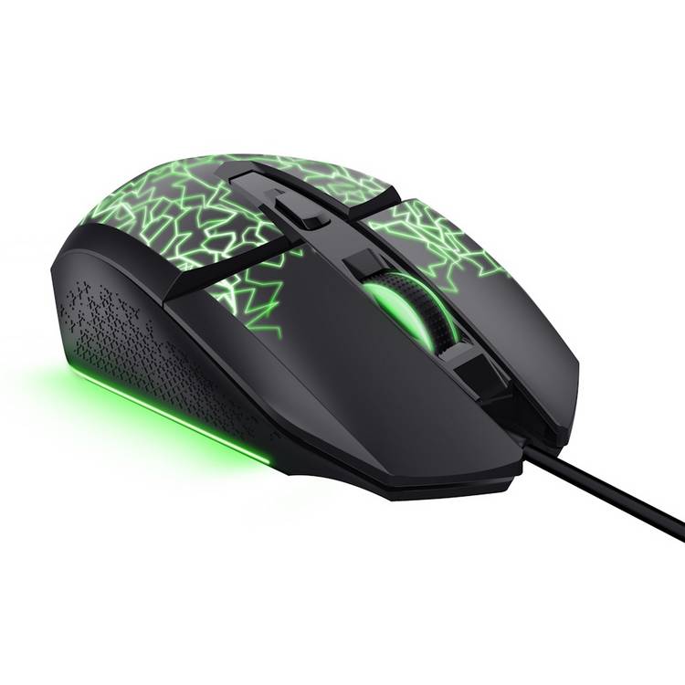GXTrust 113 Felox illuminated wired gaming mouse in black - British product