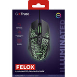 GXTrust 113 Felox illuminated wired gaming mouse in black - British product