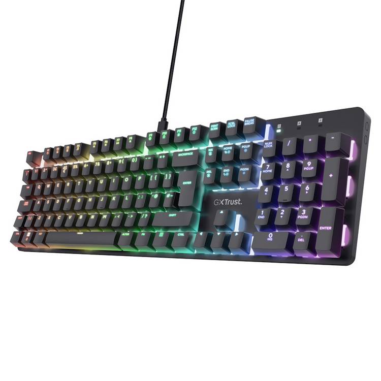 GXTrust Zora mechanical gaming keyboard black, UK version