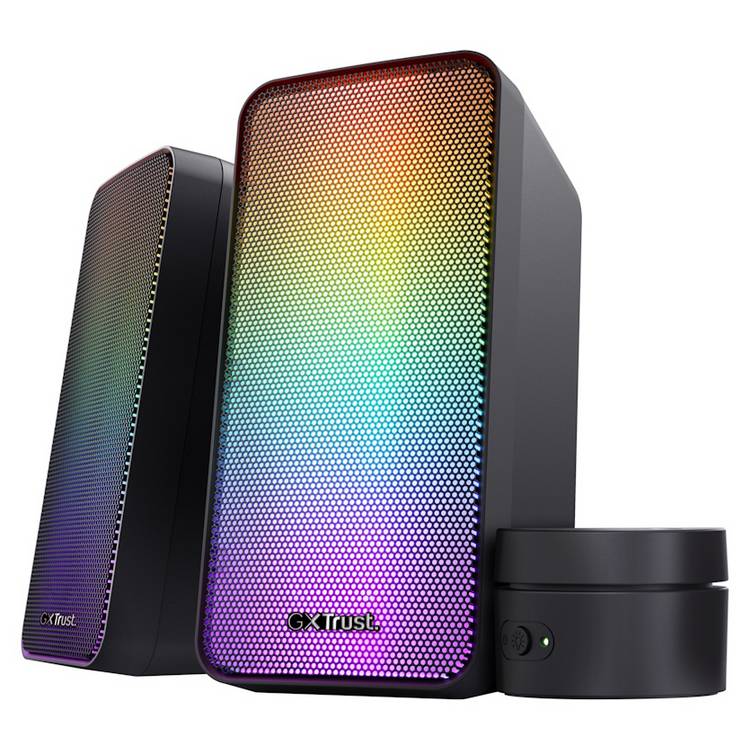 GXTrust Wezz Illuminated 2.0 RGB speakers, UK version