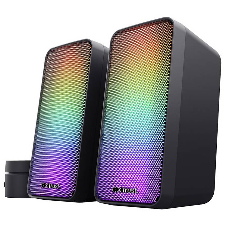 GXTrust Wezz Illuminated 2.0 RGB speakers, UK version