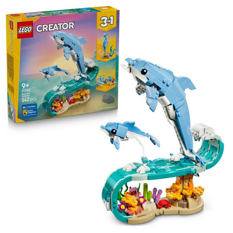 LEGO Creator 3in1 Sea Animals building set 542 pieces (British brand)