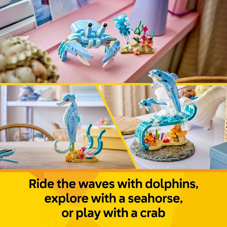 LEGO Creator 3in1 Sea Animals building set 542 pieces (British brand)