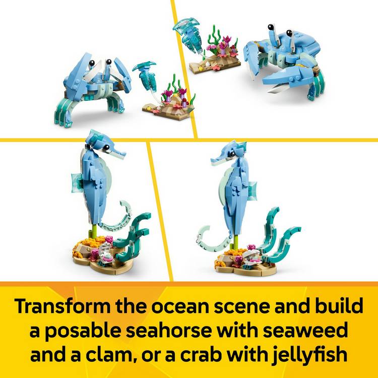 LEGO Creator 3in1 Sea Animals building set 542 pieces (British brand)