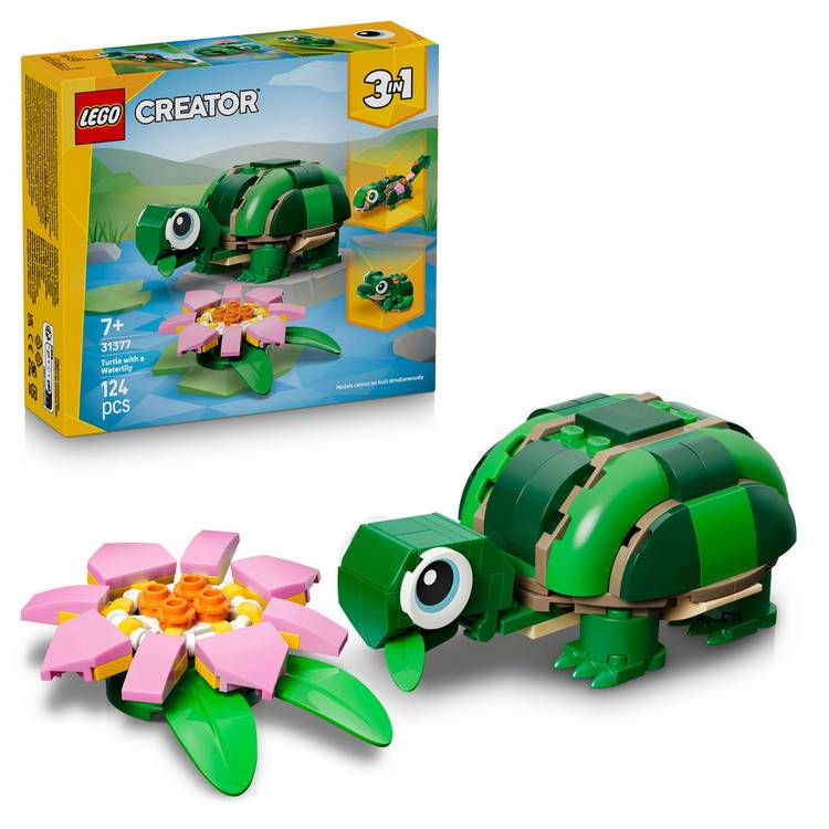 LEGO Creator 3in1 turtle toy 124 pieces (British brand)