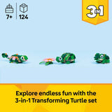 LEGO Creator 3in1 turtle toy 124 pieces (British brand)