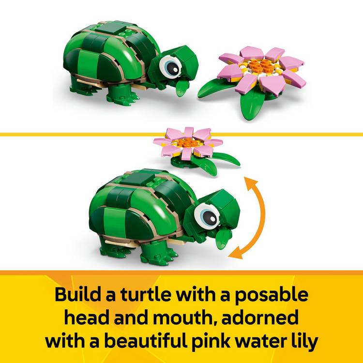 LEGO Creator 3in1 turtle toy 124 pieces (British brand)