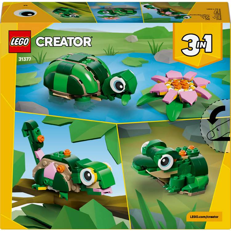 LEGO Creator 3in1 turtle toy 124 pieces (British brand)